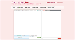 Desktop Screenshot of camhublive.com
